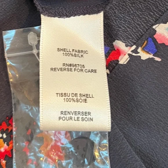 Rebecca Taylor Floral Silk Shirtdress 8
